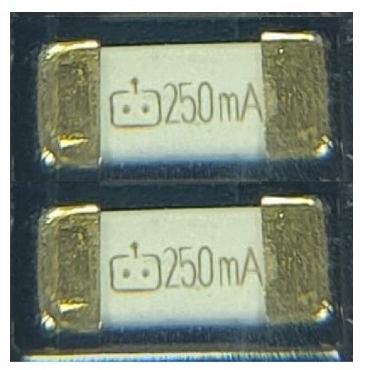 Fusível SMD 250mA Cerâmico Tubo - 1808